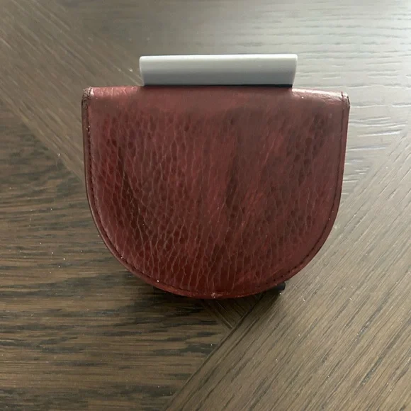 Cartier Vintage Burgundy Leather Coin Holder FULL INCLUSION - Picture 4 of 14